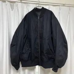 ブラック MA-1 フライトジャケット　無印良品