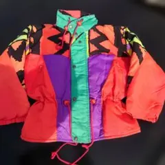 SkingWear キッズ スキーウェア 130サイズ セットアップ 柄 赤