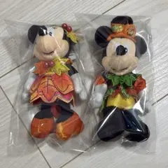 東京ディズニーランド ミッキー ミニー ぬいぐるみバッジ　2013 2体セット