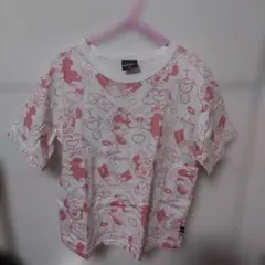 BABYDOLL　ディズニー　ミッキー&ミニー　総柄　Tシャツ　120cm　白