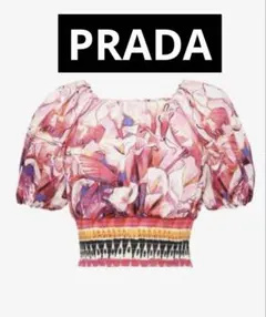 PRADA オフショルダー トップス 花柄 サイズ36のサムネイル