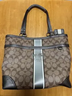 COACHトートバッグ ベージュ✖️グレー