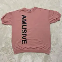 ピンク　ラテ　TシャツMサイズ