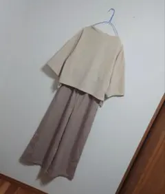 まとめ売*コーデ売*キレイめ*七分袖*ワイドパンツ*Lサイズ*仕事着*ママコーデ