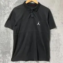 【L1249】 JORDAN BRAND 半袖ポロシャツ サイズL ブラックのサムネイル