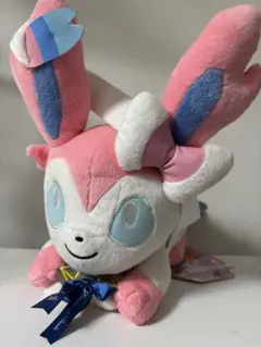 ポケモン一番くじ　C賞　ニンフィア　ねそべりぬいぐるみ タグ付き