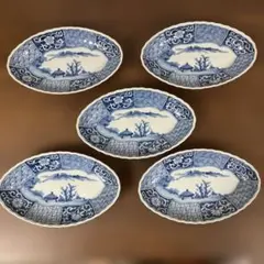 旧家蔵出 古伊万里 染付 山水 楕円皿 皿 骨董 古道具 2客セット - メルカリ