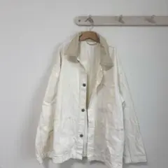 ホワイト ベージュ カバーオール GU