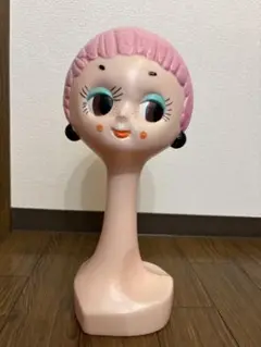 最後お値引⭐︎ピンクツイッギーヘッドマネキン 最後お値引⭐︎ピンクツイッギーヘッドマネキン 最後お値引