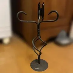 アイアン　アンティーク　キャンドルホルダー 黒