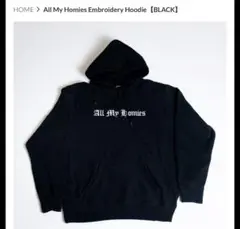 All My homies スウェット トレーナー L All My Homies Embroidery Crewneck Sweat【BLACK】