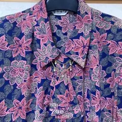 フラワープリント 長袖シャツ Mサイズ