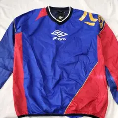 タグ付き　UMBRO アンブロ ピステ 長袖 ブルー レッド Lサイズ