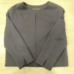 UNIQLO ノーカラージャケット ネイビー XS
