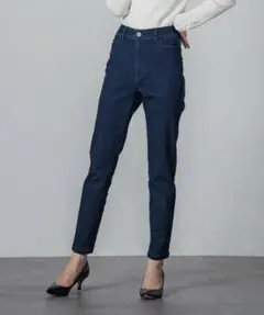 クインズコートストレッチスキニーデニムパンツ≪洗濯機で洗える≫
