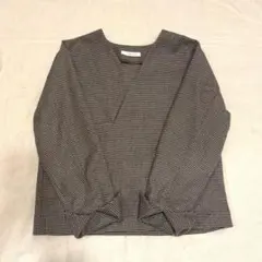 GALERIE VIE 千鳥格子　長袖 ウール素材