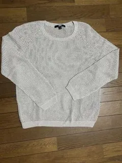UNIQLO メッシュセーター Lサイズ　ベージュ