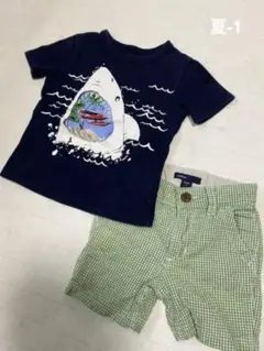 サメTシャツ、ズボンセット　GAP