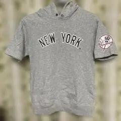 Majestic NEW YORK YANKEES パーカー グレー
