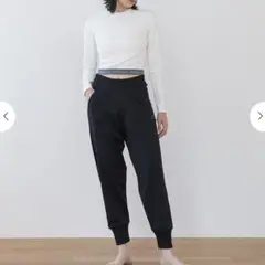 リントスル　ロゴジャガードロングスリーブトップス