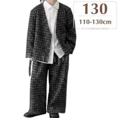 【ラスト】スーツ 130 男の子 黒 フォーマル 入学式 卒園式 お洒落 上下