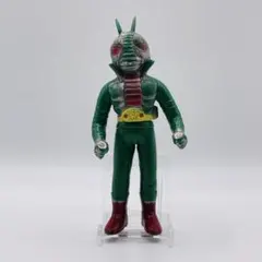 当時物ポピー製「仮面ライダー」希少ミントグリーン色ソフビフィギュア
