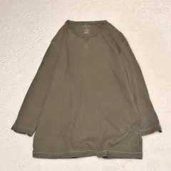 ユニクロ ワッフルロンT XL オリーブ カーキ サーマル ガゼット アメカジのサムネイル