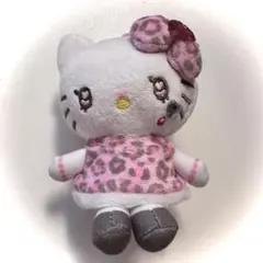 ギャルキティ ヒョウ柄 ぬいぐるみ ストラップ キーホルダー