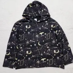 完売品★美品【 グラニフ】ワイドシルエットパーカー/ナイトオブミルキーウェイ2のサムネイル