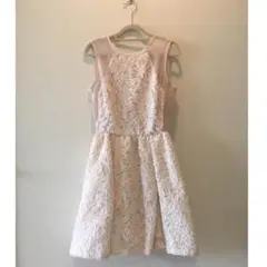 新品同様 ワンピース 結婚式 パーティ ７号 ドレス イベント フォーマル 美品