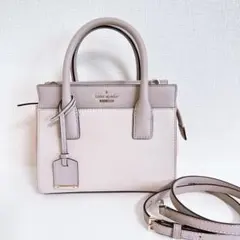 Kate spade 2wayバッグ　バイカラー　ピンクベージュのサムネイル