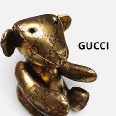 GUCCI グッチGGシマ オール レザー テディベア ぬいぐるみ - メルカリ