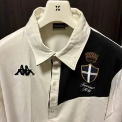 Kappa ゴルフ 長袖ポロシャツ ホワイト
