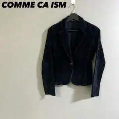 【a3092】COMME CA ISM ベロアテーラードジャケット M