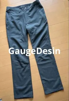 【訳あり】ゲージデザイン メンズ ゴルフパンツ 黒 ウエスト79cm