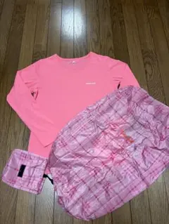 mont-bell 長袖Tシャツ Lサイズ ピンク 、ザックカバーセット