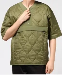 【niko and...】 【NUMERALS】　キルト半袖ジャケット　黒　L