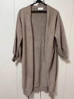 スナイデルホーム　ロングカーディガン　ブラウン