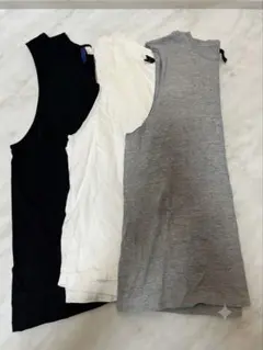 シャツ タンクトップ ノースリーブメンズ H＆M エイチアンドエム 3セットのサムネイル