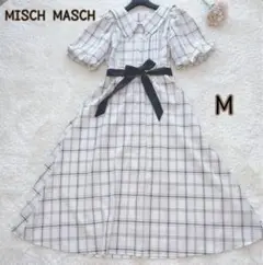 MISCH MASCH ミッシュマッシュ パフスリーブロング丈ワンピース