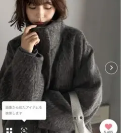 ミドル丈コート　コクーンスリーブコート　クラシカルエルフ