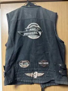 Harley-Davidson ベスト コットン レザー
