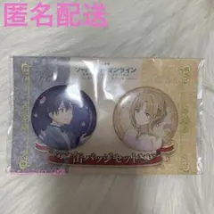 希少 SAO ソードアート・オンライン 初期 キリト アスナ 缶バッジ