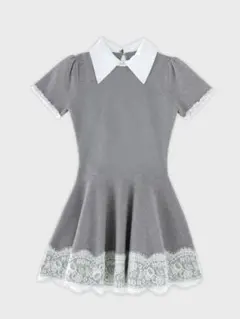 M me eme Ladylike lace hem mini onepiece - メルカリ