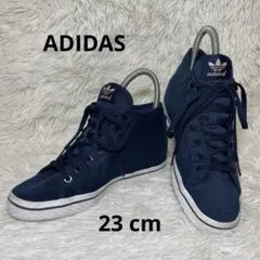 ADIDAS アディダス ハイカットスニーカーネイビー