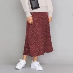 【BEAUTY&YOUTH UNITED ARROWS】サテンドットスカート