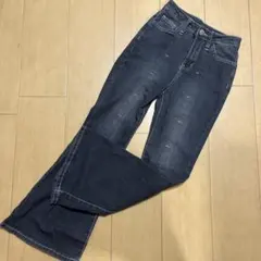 フレアスリムデニムパンツ