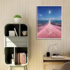 ダイヤモンドアート ビーズ 絵画手芸キット 30x40 海 月 夜景 5D