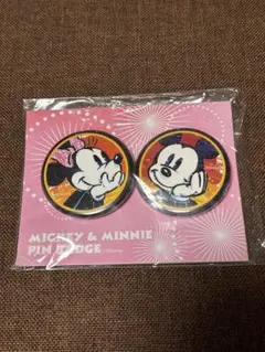 ドリームアートコレクション　ミッキー・ミニー ピンバッジ 2個セット