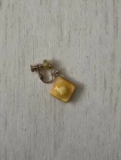 イヤリング　※片方のみ　バタートースト　ハンドメイド